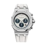 Audemars Piguet 26231ST.ZZ.D010CA.01.A Royal Oak Offshore Silver Dial White Rubber Strap