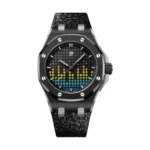 Audemars Piguet 77600CE.OO.A002CA.01 Royal Oak Offshore Black Dial Black Rubber Strap