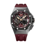 Audemars Piguet 26589IO.OO.D500CA.01 Royal Oak Concept Skeleton Dial Burgundy Rubber Strap (1)