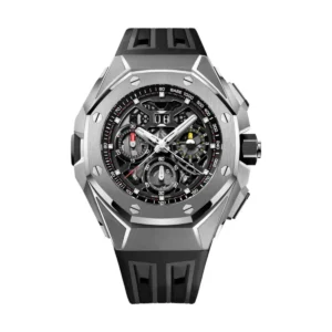 Audemars Piguet 26650TI.OO.D013CA.01 Royal Oak Concept Skeleton Dial Black and Grey Rubber Strap