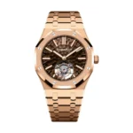 Audemars Piguet 26730OR.GG.1320OR.01 Royal Oak Brown Dial Pink Gold Bracelet Watch (1)
