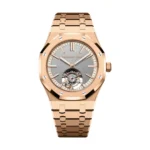 Audemars Piguet 26730OR.OO.1320OR.05 Royal Oak Grey Dial Pink Gold Bracelet Watch (1)