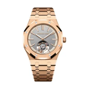 Audemars Piguet 26730OR.OO.1320OR.05 Royal Oak Grey Dial Pink Gold Bracelet Watch (1)